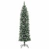 vidaXL &Aacute;rbol Navide&ntilde;o Artificial Delgado con 300 LED Verde y 240 cm