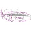vidaXL Estructura de cama Natural 160 x 200 cm Madera de pino macizo