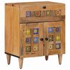 vidaXL Armario de Noche Natural 50 x 33 x 60 cm Madera de mango maciza