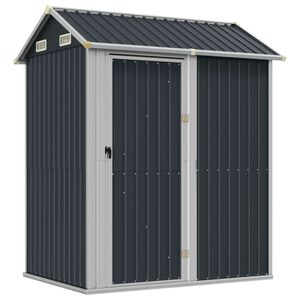 vidaXL Caseta de jard&iacute;n antracita 192x152,5x237 cm acero galvanizado