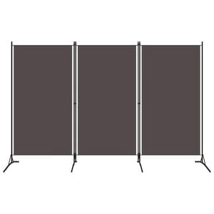 vidaXL Biombo divisor de 3 paneles gris antracita 260x180 cm