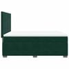 vidaXL Cama box spring con colch&oacute;n terciopelo verde oscuro 160x200 cm