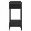 vidaXL Mesa Consola Roble Negro 75 x 34,5 x 75 cm Madera contrachapada