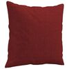 vidaXL Cojines decorativos 2 uds tela rojo tinto 40x40 cm