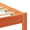 vidaXL Estructura de cama con cabecera Marr&oacute;n cera 120 x 190 cm