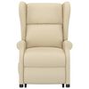 vidaXL Sill&oacute;n elevable tela crema