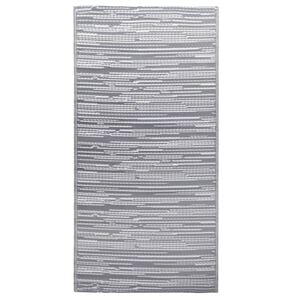 vidaXL Alfombra de exterior PP ARAKIL gris 120x180 cm
