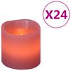 vidaXL Velas el&eacute;ctricas LED 24 unidades blanco c&aacute;lido