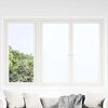 vidaXL L&aacute;minas de ventana esmerilada 3 uds PVC blanco