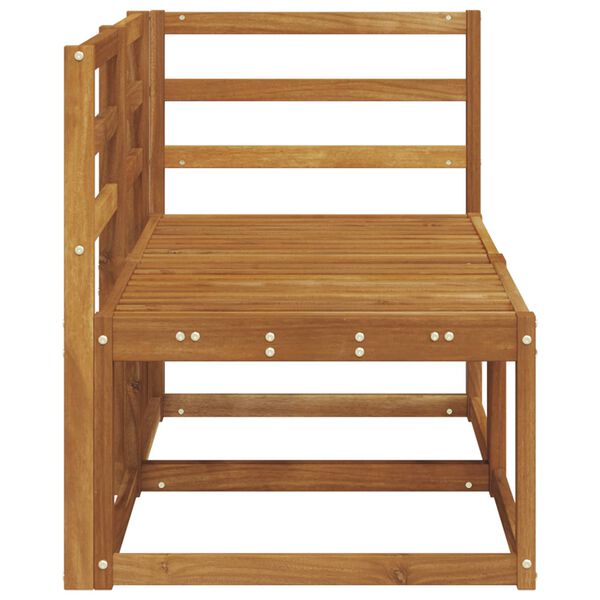 vidaXL Sof&aacute; de esquina y centro para exterior 2 Pieza Natural