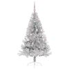 vidaXL &Aacute;rbol de Navidad Artificial Preiluminado Plateado 150 cm PET