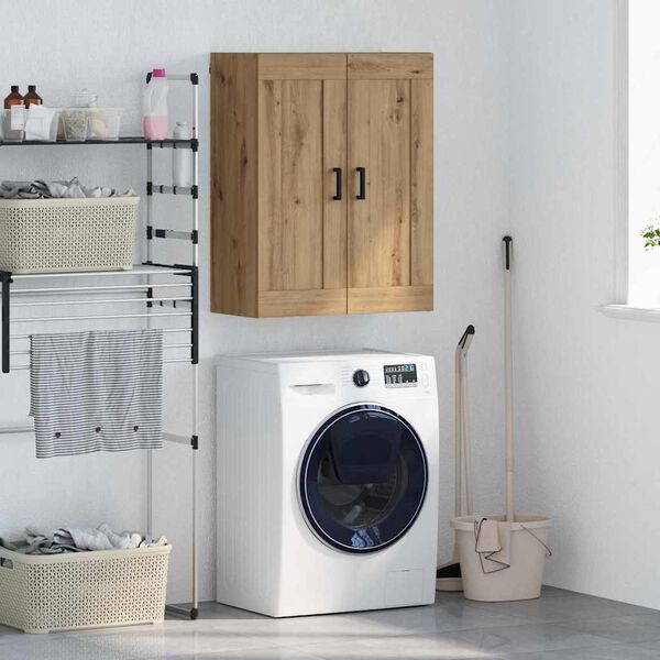 vidaXL Armario de pared Roble artesanal 69,5 x 34 x 90 cm