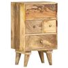 vidaXL Mesita de noche de madera maciza de mango 36x30x60 cm