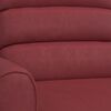 vidaXL Sillón de masaje elevable cuero sintético rojo tinto