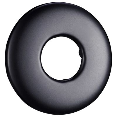 vidaXL Barra de soporte de ducha redonda acero inox 201 negro 30 cm