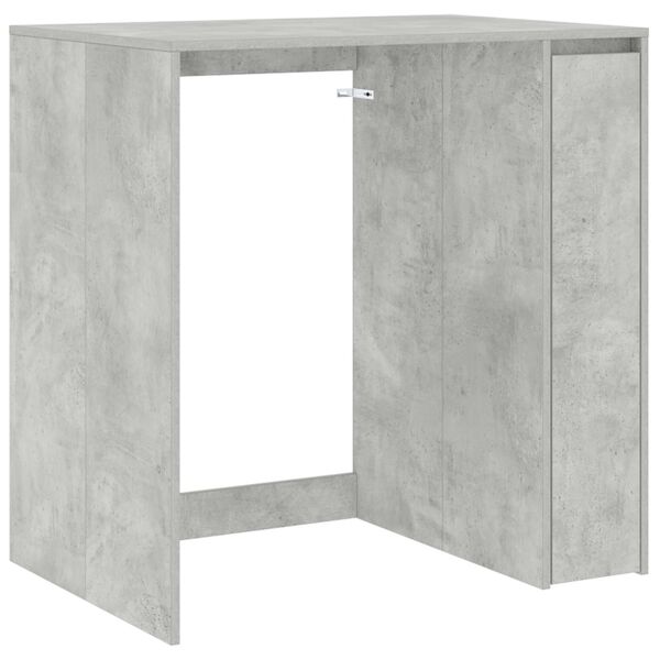 vidaXL Armario para lavadora con puerta Concreto 87 x 60 x 69 cm