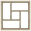 vidaXL Estantería de pared contrachapada color roble 45,1x16x45,1 cm