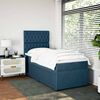 vidaXL Cama box spring con colch&oacute;n terciopelo azul 90x190 cm