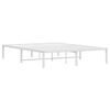 vidaXL Estructura de cama de metal blanca 135x190 cm