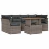 vidaXL Conjunto de sof&aacute; de jard&iacute;n 7 uds. 6-N&uacute;mero de plazas Gris