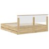 vidaXL Estructura de cama Roble Sonoma 180 x 200 cm Madera Ingenieril