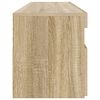 vidaXL Mueble de TV con luces LED roble Sonoma 90x35x40 cm