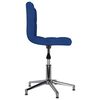 vidaXL Sillas de comedor giratorias 2 unidades tela azul