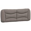 vidaXL Estructura de cama sin colch&oacute;n Hvar tela gris taupe 140x190 cm