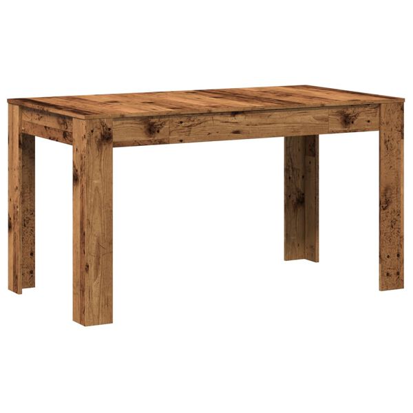 vidaXL Mesa de comedor madera ingenier&iacute;a envejecida 140x74,5x76 cm