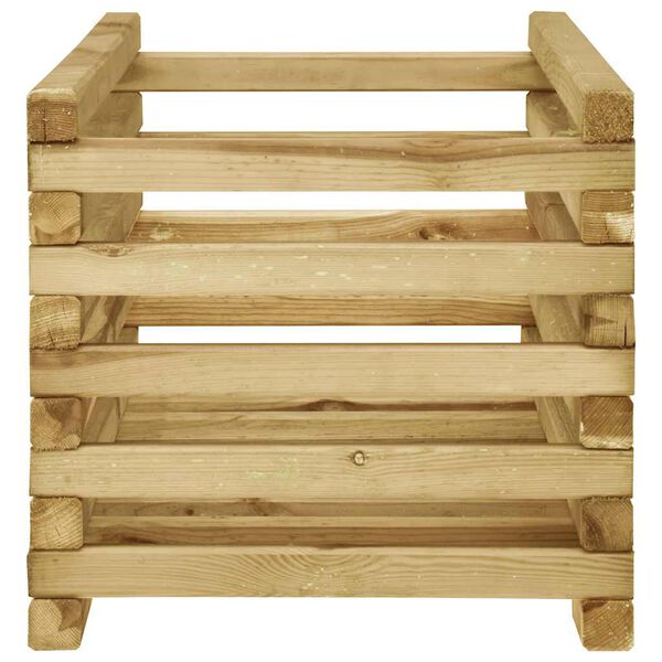 vidaXL Arriate de madera de pino impregnada 120x40x38,5 cm