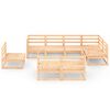 vidaXL Juego de muebles de jard&iacute;n 8 piezas madera maciza de pino
