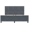 vidaXL Cama tipo Box Spring Gris oscuro 180 x 200 cm Terciopelo