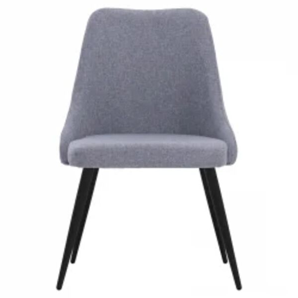 vidaXL Sillas de comedor 4 unidades tela gris claro