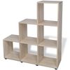 vidaXL Estanter&iacute;a librer&iacute;a en forma de escalera 107 cm blanca