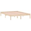 vidaXL Estructura de cama sin colch&oacute;n madera maciza de pino 137x190 cm