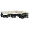 vidaXL Conjunto de sof&aacute;s de jard&iacute;n 12 pcs Negro rat&aacute;n sint&eacute;tico