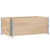 vidaXL Jardinera de madera maciza de pino 100x50 cm