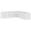 vidaXL Jardinera PP blanco 160x160x53 cm