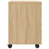 vidaXL Archivador ruedas madera contrachapada roble Sonoma 45x38x54 cm