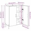 vidaXL Aparador Madera vieja 69,5 x 34 x 90 cm Madera de ingenier&iacute;a