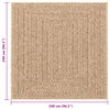 vidaXL Alfombra ZIZUR aspecto yute interior/exterior beige 240x340 cm