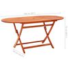 vidaXL Set de comedor de jard&iacute;n plegable 7 pzas madera eucalipto