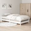 vidaXL Cama apilable de madera pino maciza blanco 80x200 cm