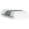vidaXL Estructura de cama con almacenamiento con caj&oacute;n Blanco