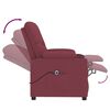 vidaXL Sill&oacute;n reclinable el&eacute;ctrico tela rojo tinto