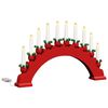 vidaXL Arco de Velas de Navidad con 10 Velas LED LED Blanco C&aacute;lido