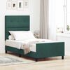 vidaXL Cama tipo Box Spring Verde oscuro 90 x 200 cm Terciopelo