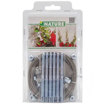 Nature Juego de enrejado de alambre para plantas trepadoras 2 unidades