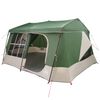 vidaXL Tienda Familiar con cubierta impermeable 9 personas Verde