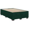 vidaXL Cama box spring con colch&oacute;n terciopelo verde oscuro 120x190 cm